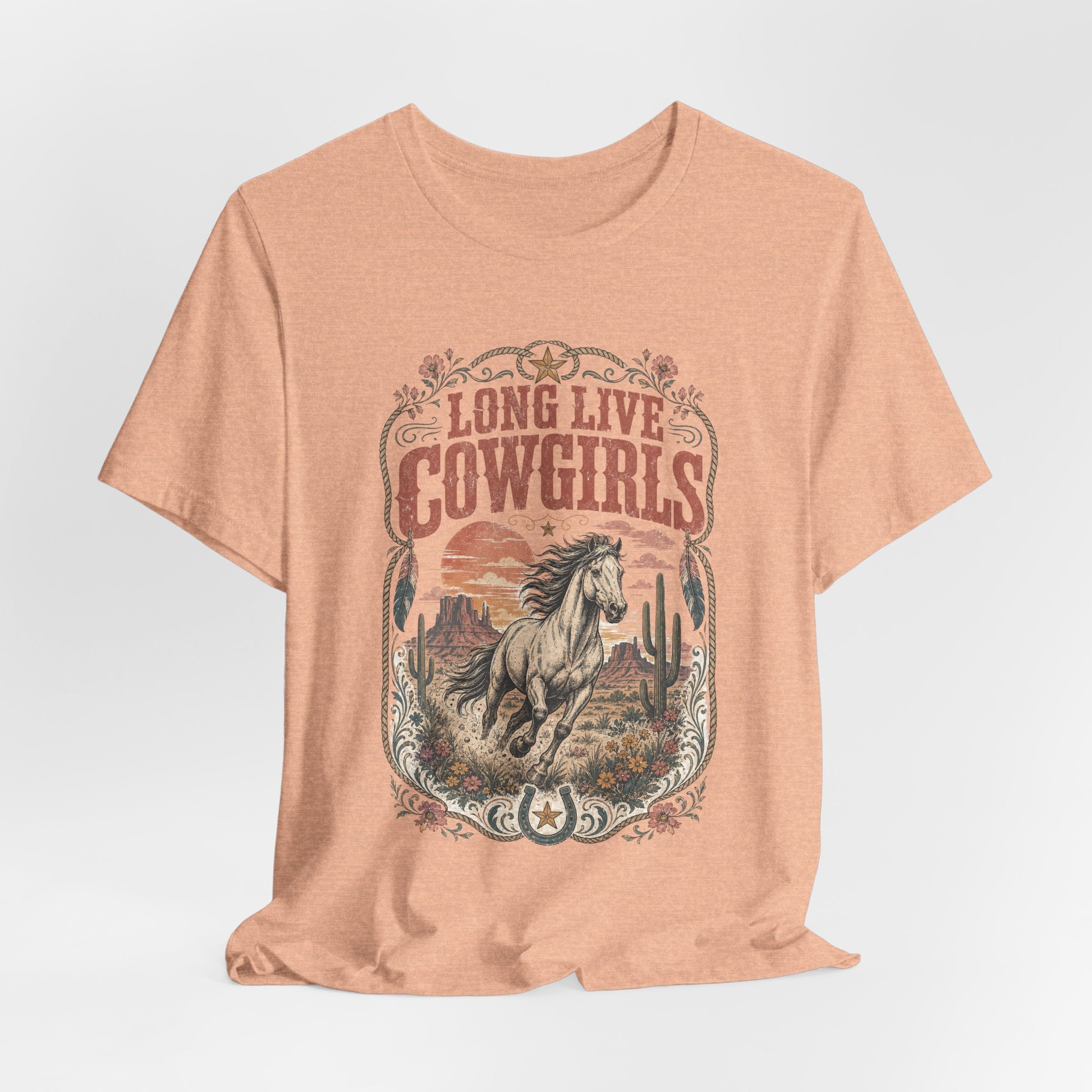 Long Live Cowgirls Graphic T-Shirt — Western Horse Rodeo Tee