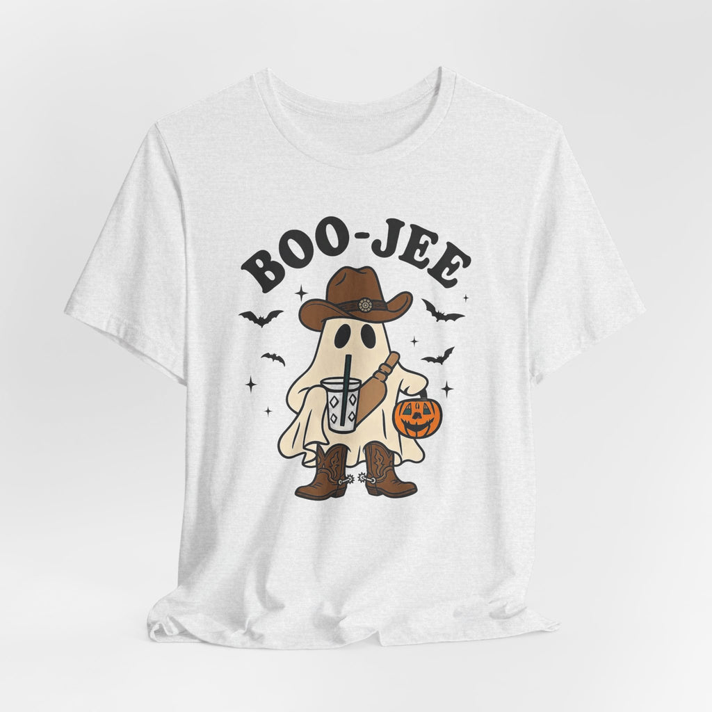 Boo-Jee Cowboy Ghost Tee — Funny Halloween Pumpkin Trick-or-Treat T-Shirt