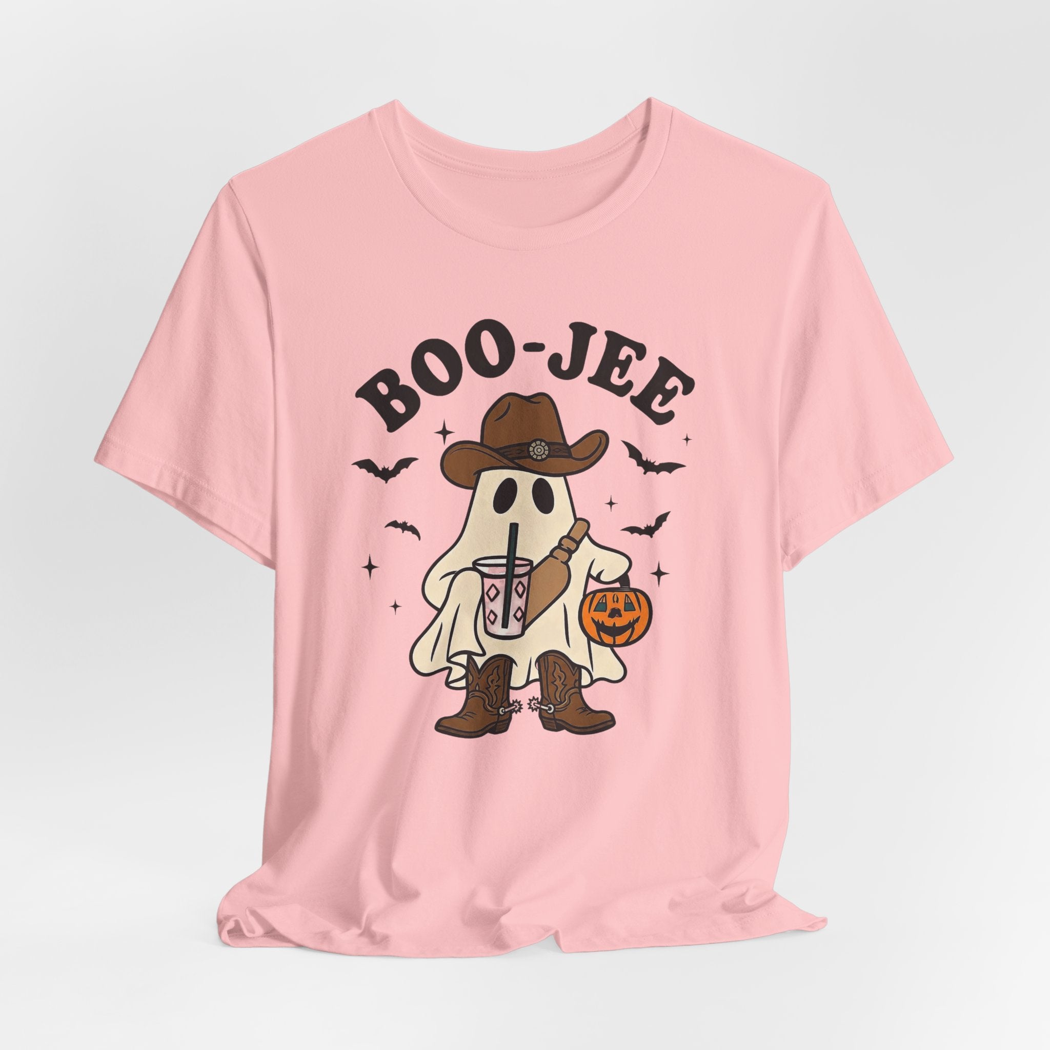 Boo-Jee Cowboy Ghost Tee — Funny Halloween Pumpkin Trick-or-Treat T-Shirt