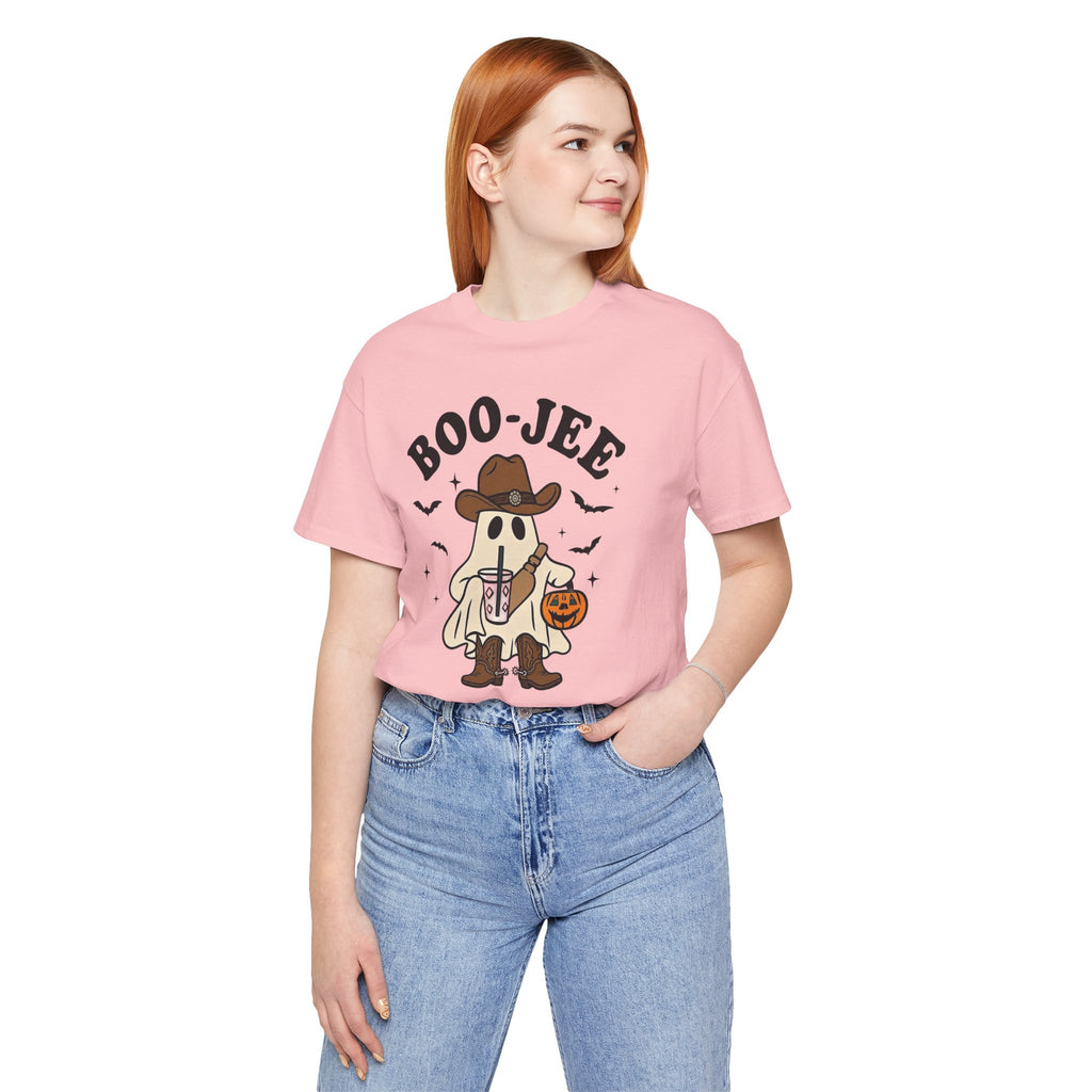 Boo-Jee Cowboy Ghost Tee — Funny Halloween Pumpkin Trick-or-Treat T-Shirt