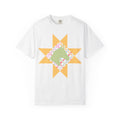 Starburst Quilt Horse Tee — Floral Patchwork Graphic T-Shirt
