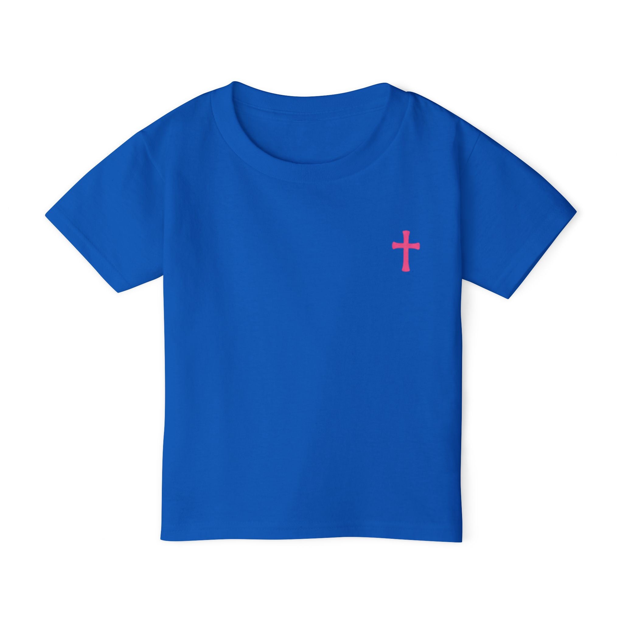 God's Little Girl Toddler T-Shirt — Pink Cross Christian Kids Tee