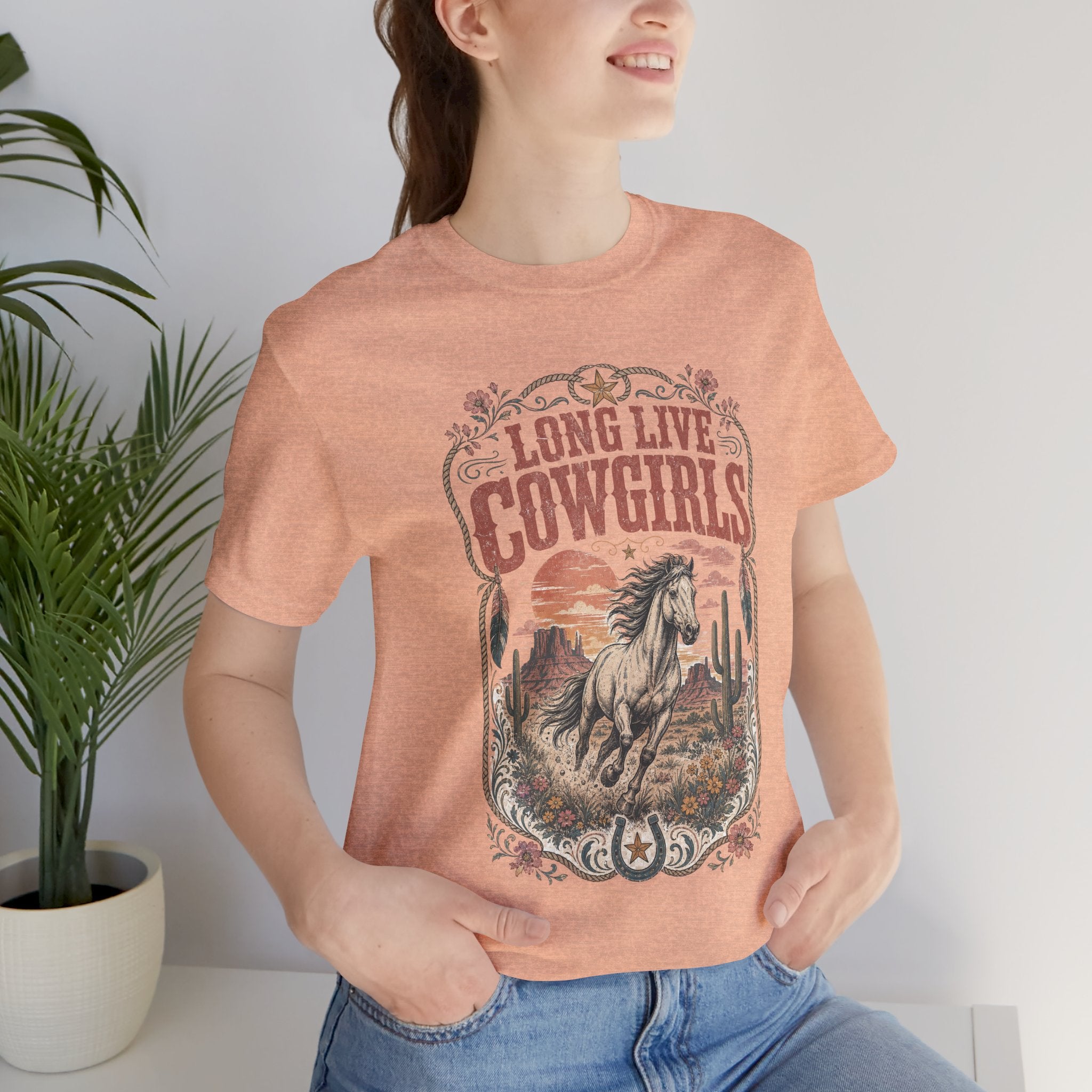 Long Live Cowgirls Graphic T-Shirt — Western Horse Rodeo Tee