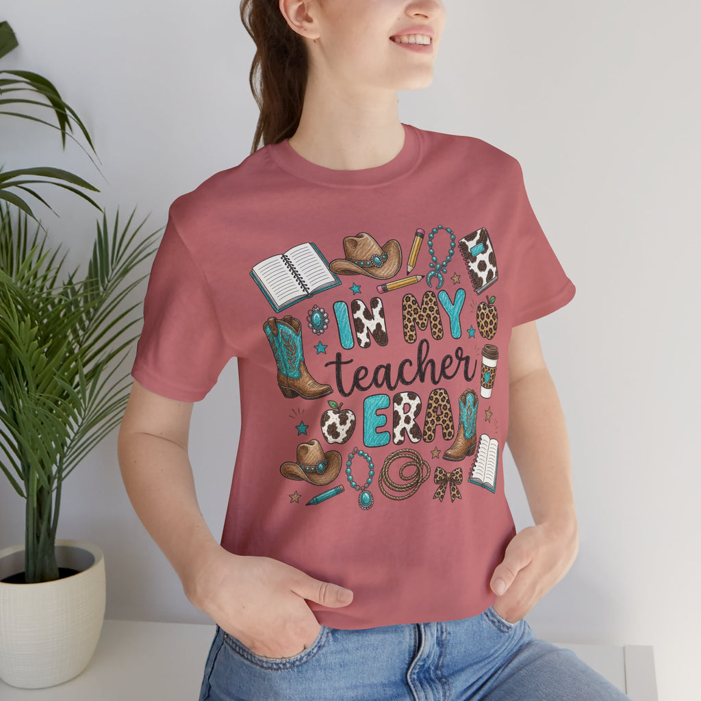 Teacher Era Tee — "In My Teacher Era" Country Cowgirl Western Graphic T‑Shirt