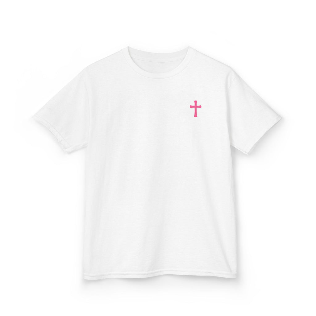 Kids Girl T‑Shirt — "God Is Good All The Time" Colorful Cross Christian Tee