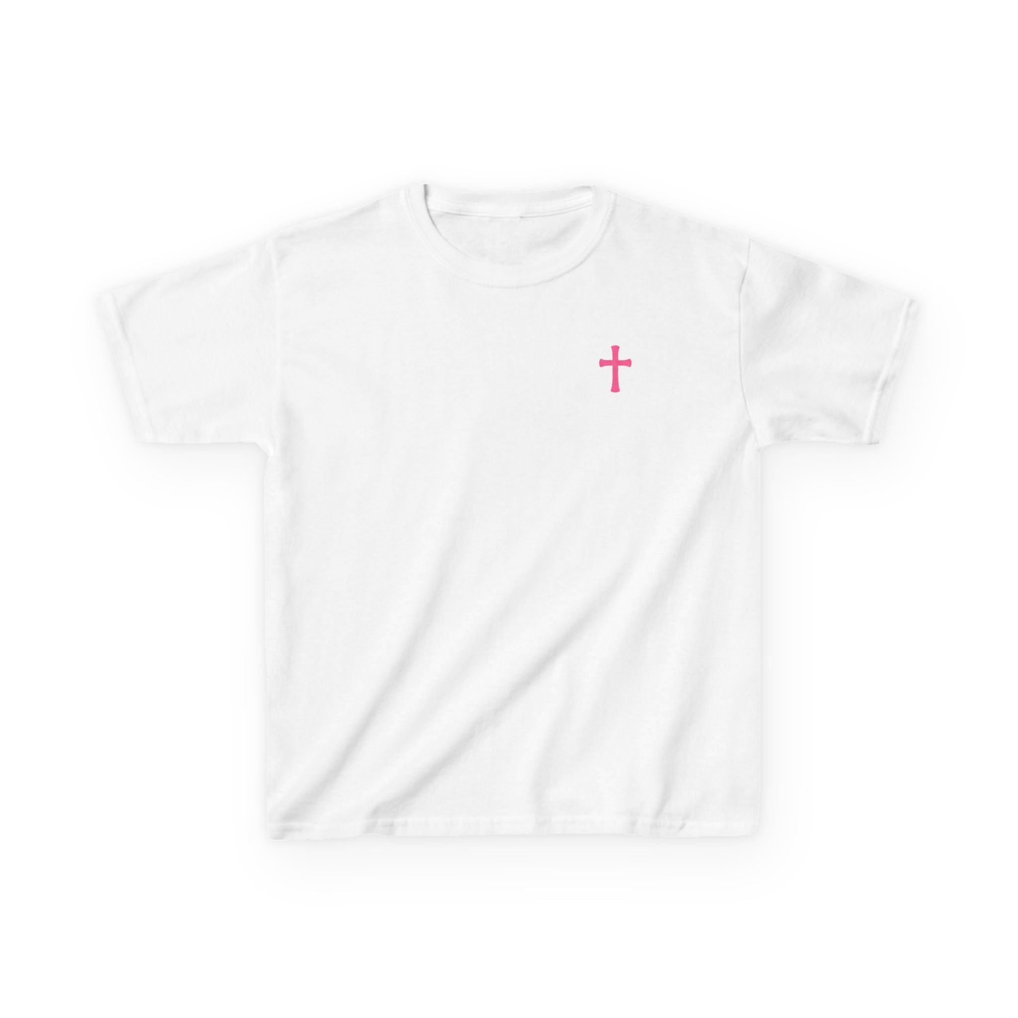 Kids Girl T‑Shirt — "God Is Good All The Time" Colorful Cross Christian Tee