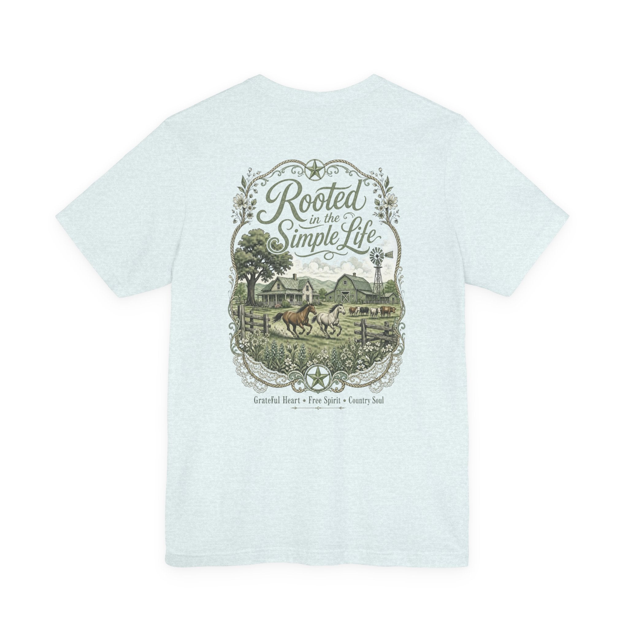 Rooted in the Simple Life T‑Shirt — Country Farm Vintage Graphic Tee
