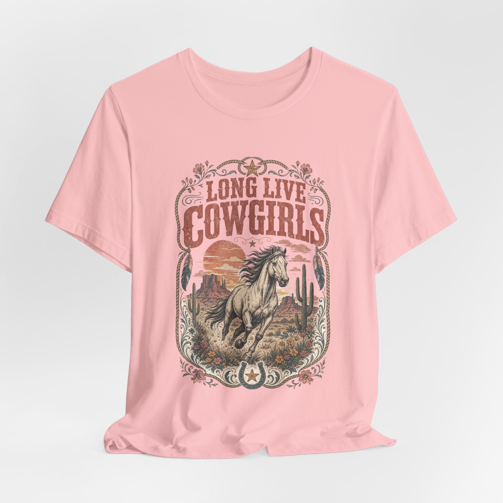 Long Live Cowgirls Graphic T-Shirt — Western Horse Rodeo Tee