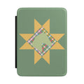 Quilt Star Horse Kindle Case — Patchwork Heart Design, Protective E-Reader Cover