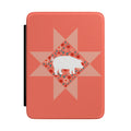 Coral Floral Pig Kindle Case — Quilted Star E-Reader Cover