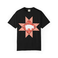 Pig Silhouette Star Quilting T-Shirt — Floral Farm Animal Tee