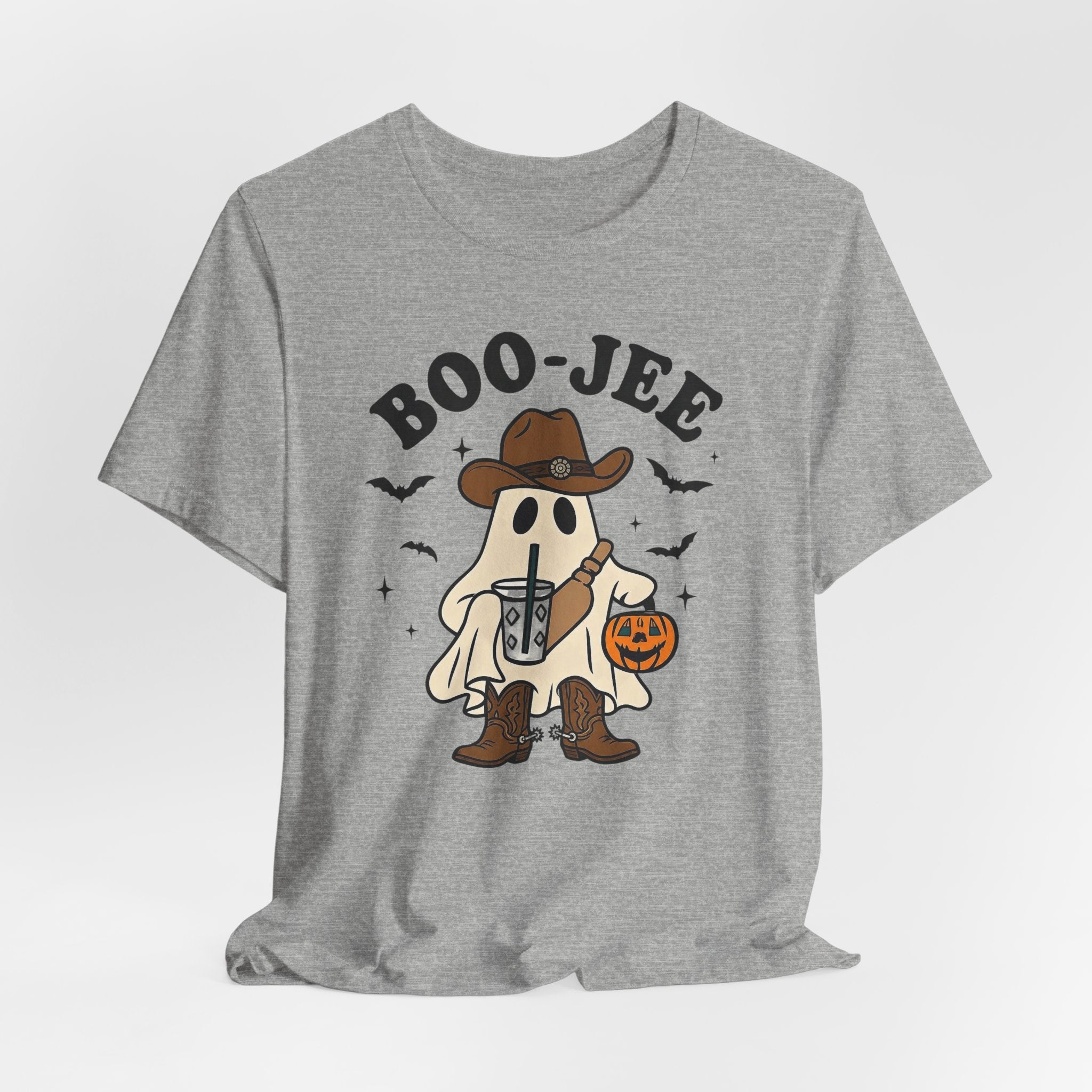 Boo-Jee Cowboy Ghost Tee — Funny Halloween Pumpkin Trick-or-Treat T-Shirt