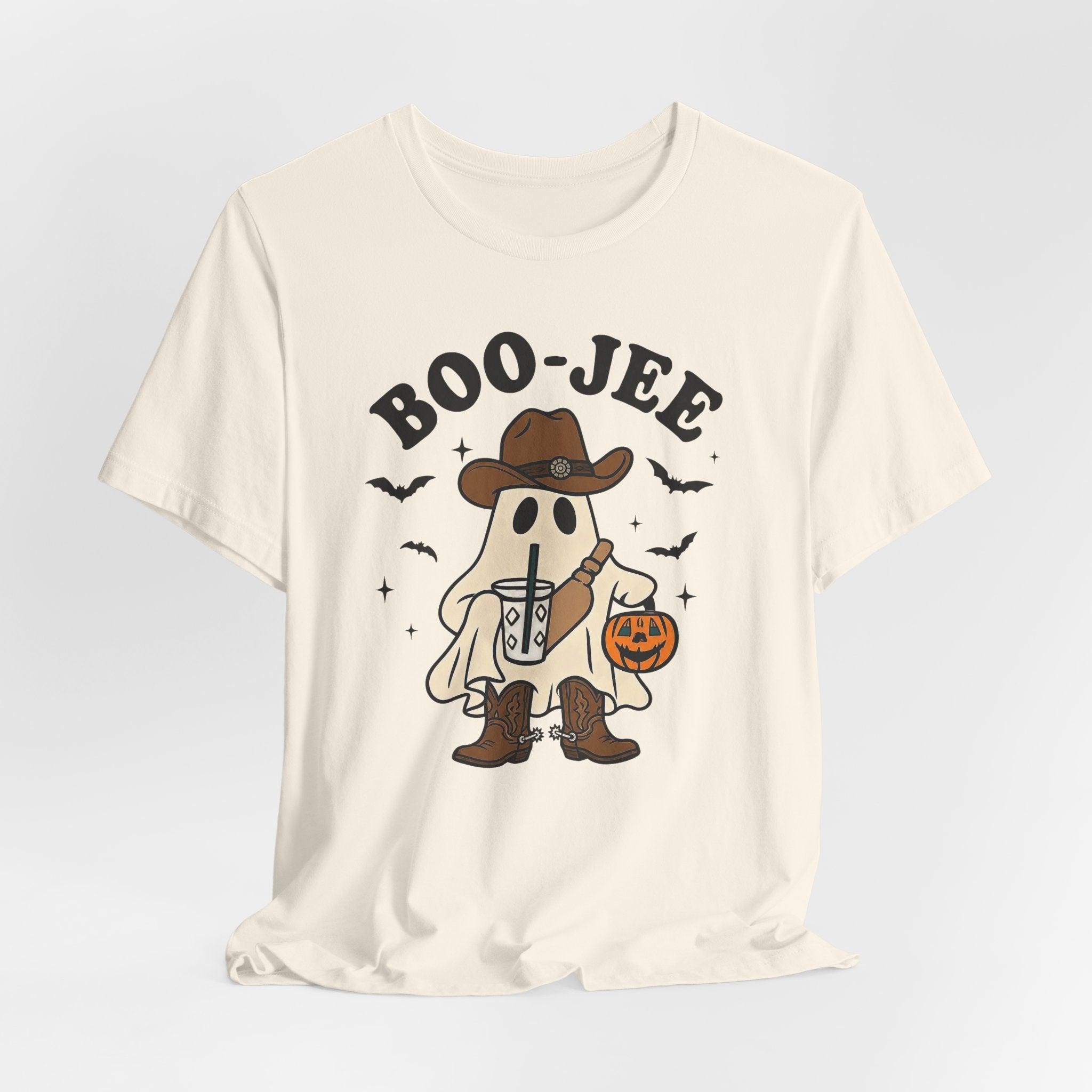 Boo-Jee Cowboy Ghost Tee — Funny Halloween Pumpkin Trick-or-Treat T-Shirt