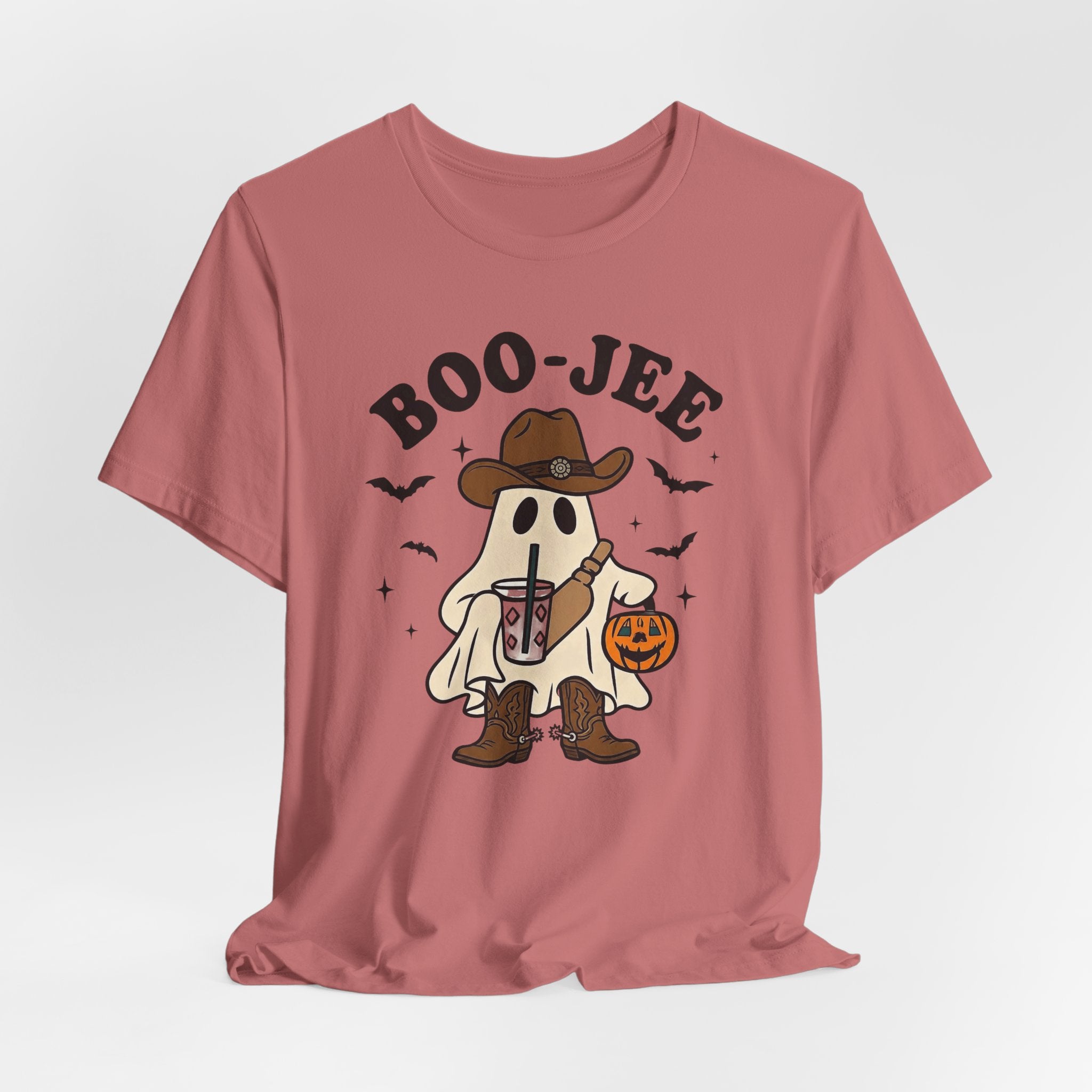 Boo-Jee Cowboy Ghost Tee — Funny Halloween Pumpkin Trick-or-Treat T-Shirt